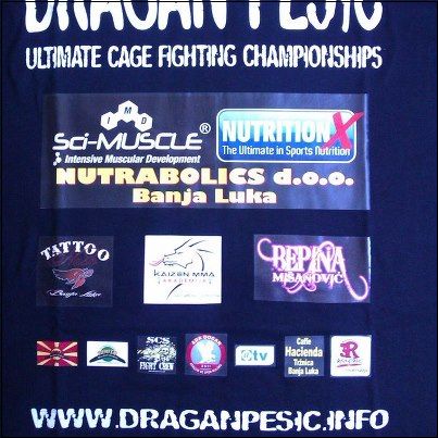 MMA dövüşçüsü Dragan Pesic'e sponsor olduk.